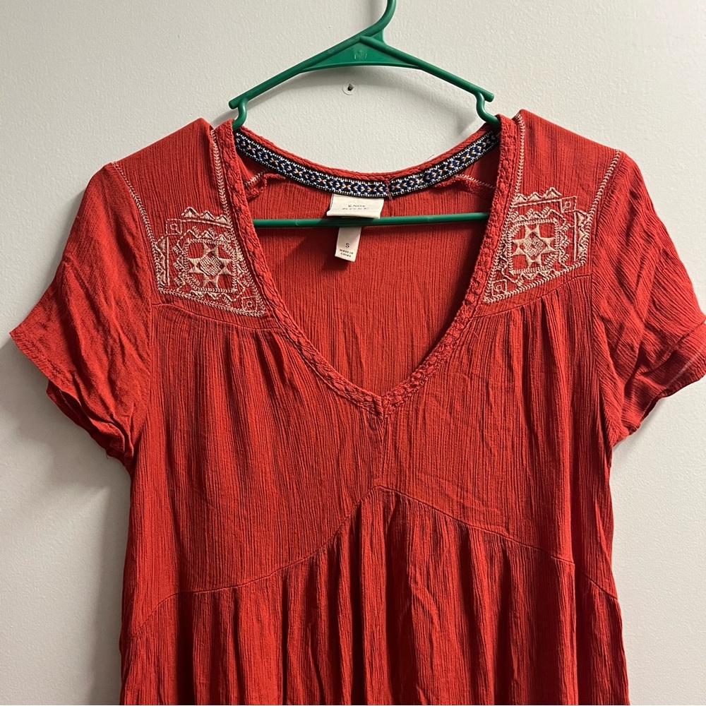 Knox Rose Red Hippie Dress